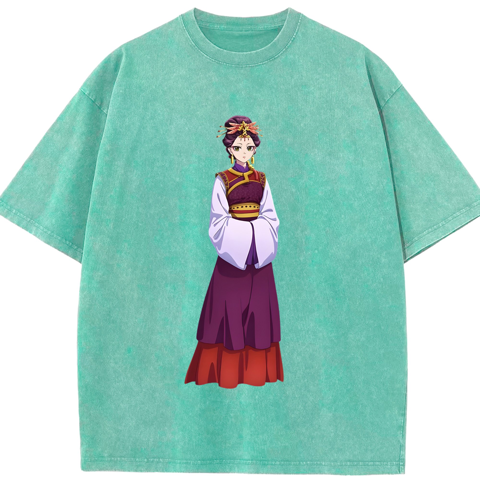 （画像用） 薬屋のひとりごと The Apothecary Diaries 綿100% ヴィンテージ風 半袖Tシャツ（フロントプリント）